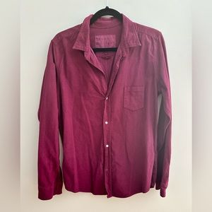 NWOT Frank & Eileen Barry style button up. Berry flannel